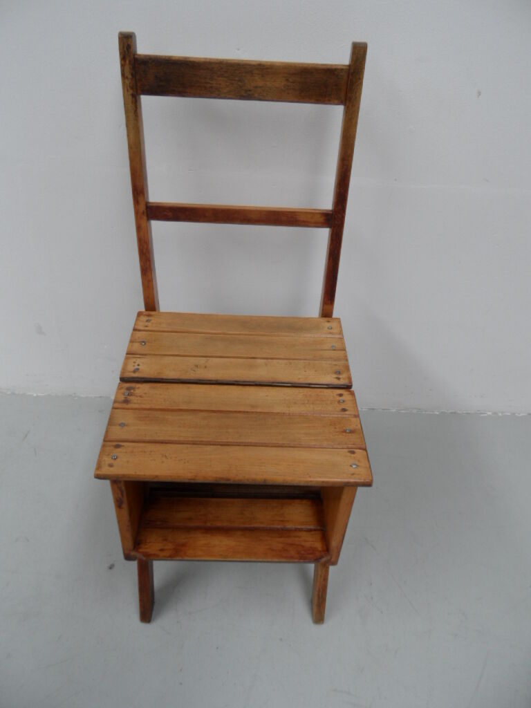 Antique library stairs / chair