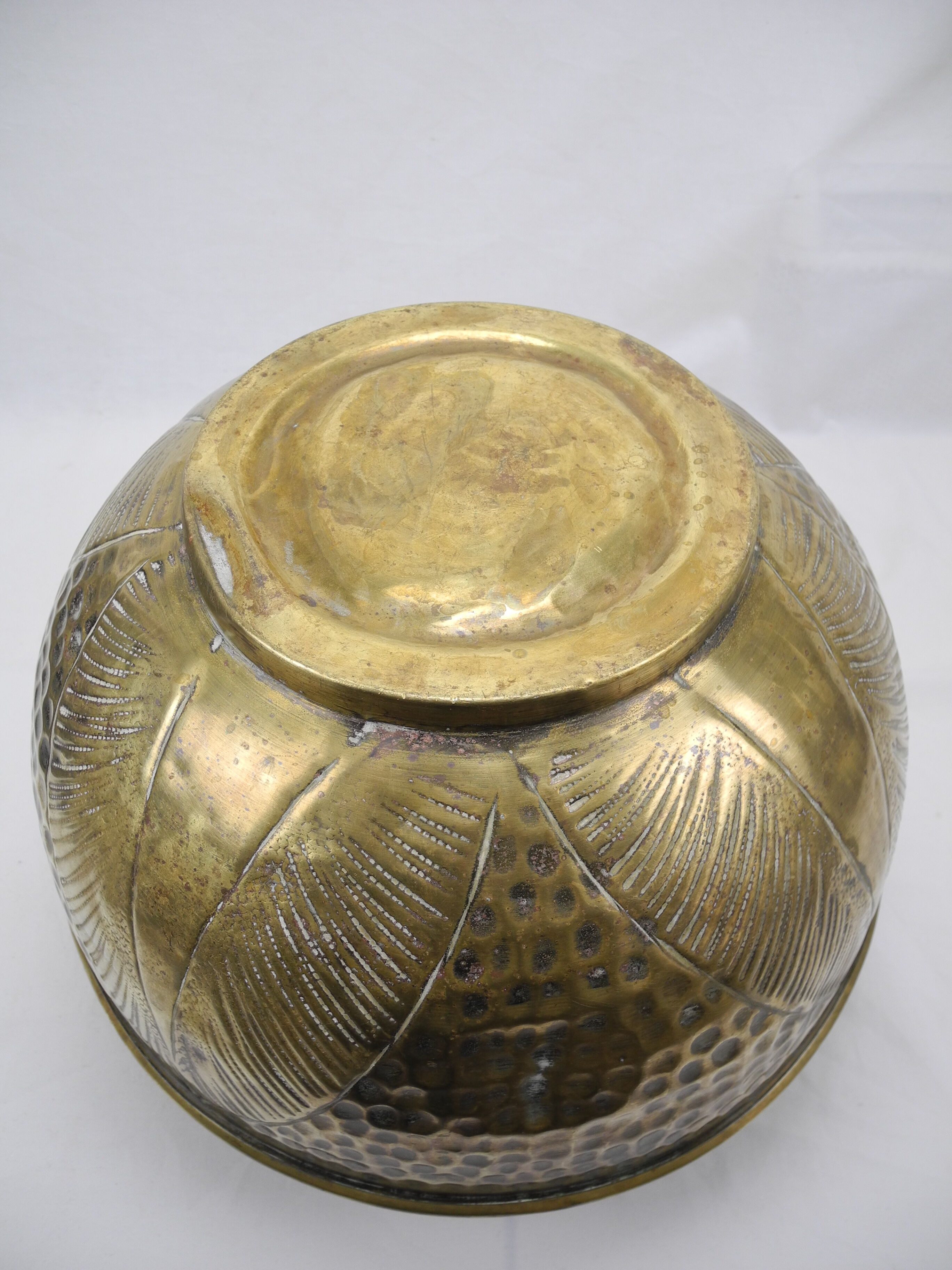 Cache pot laiton doré