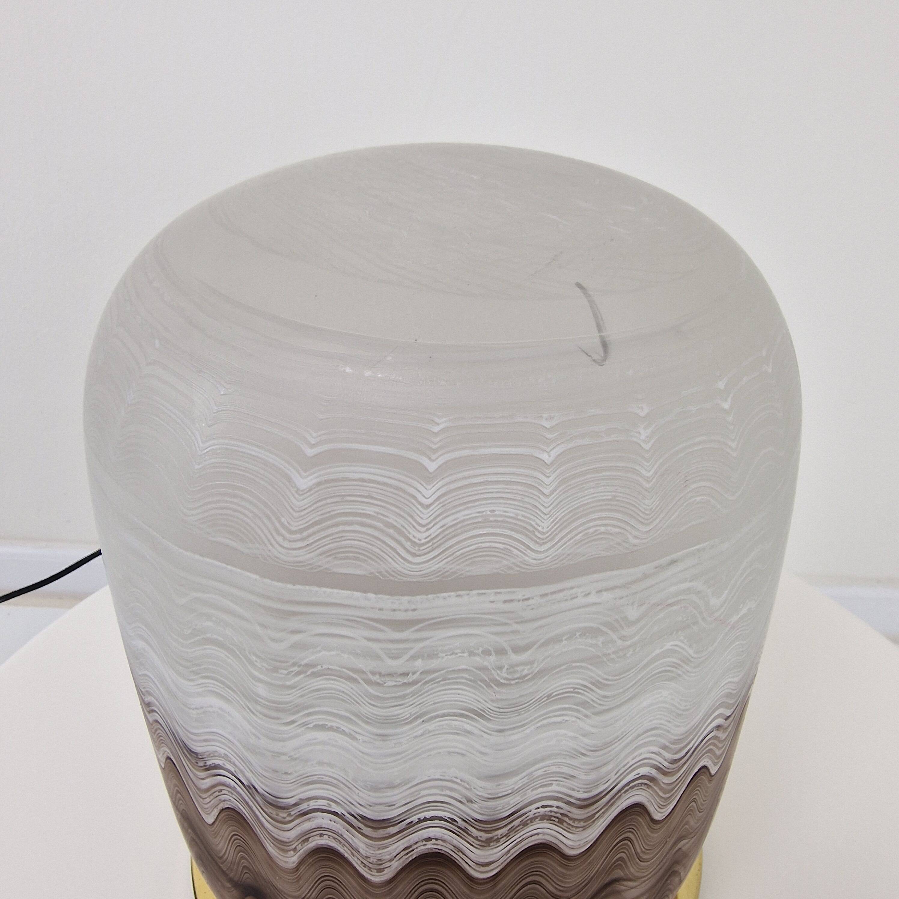 Vintage Hand-Blown Murano Glass Table Lamp, Italy, circa 1970