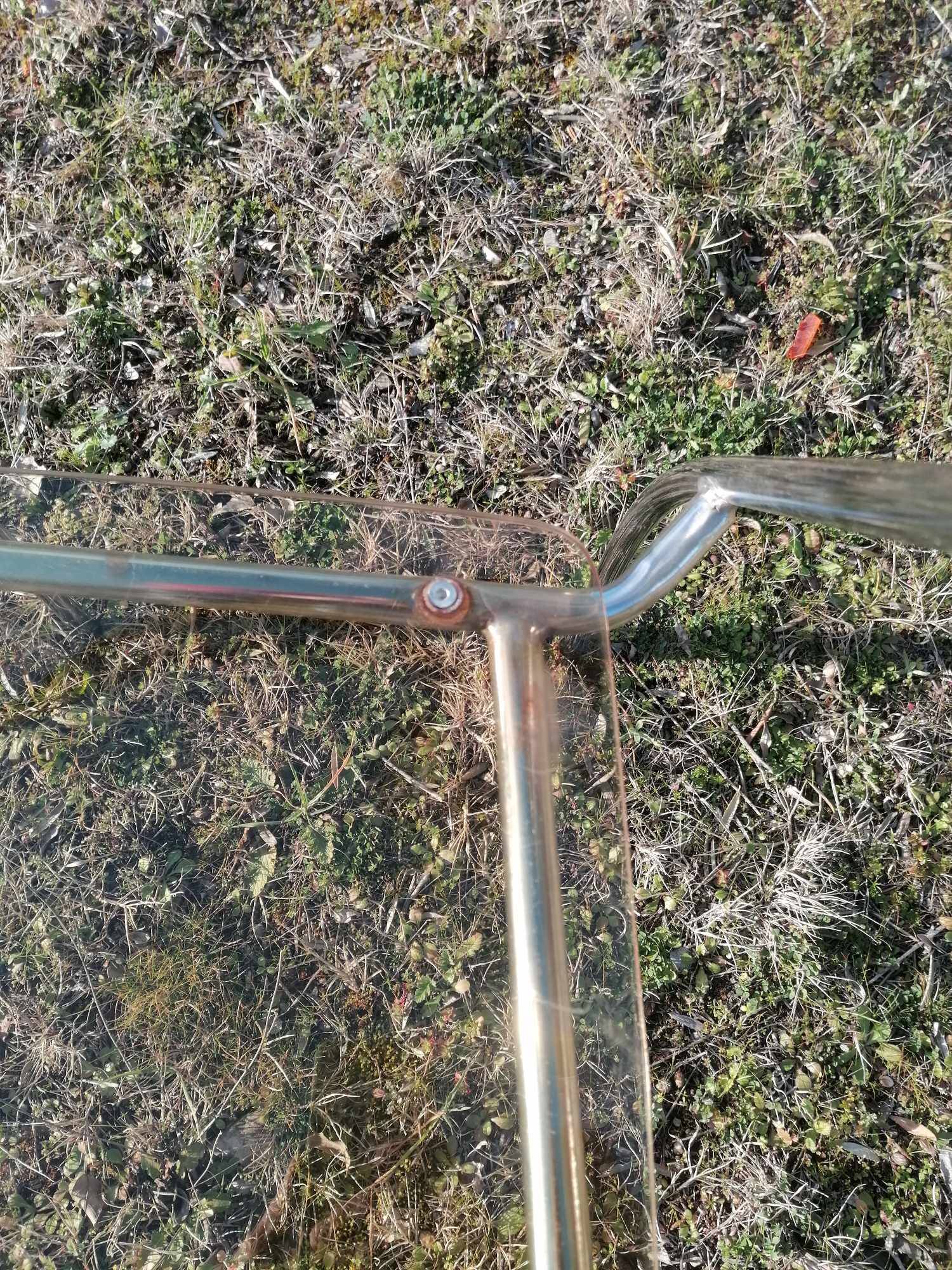 Vintage designer chair in plexiglass and chrome 1980