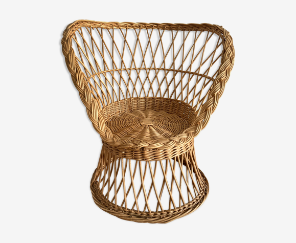 Fauteuil rotin enfant