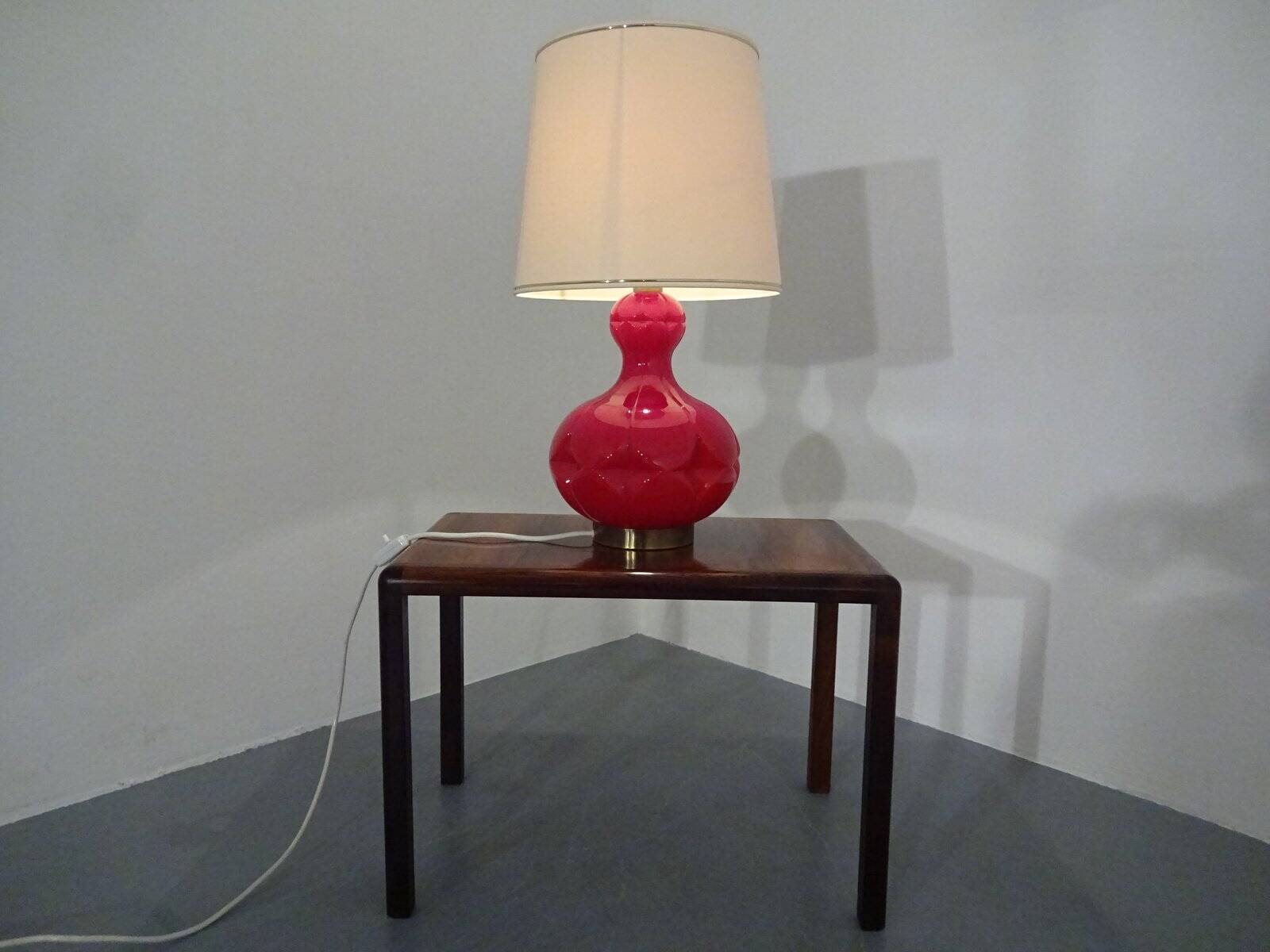 Glass floor lamp by Peil & Putzler, 1970s