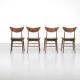 4 chaises en teck, Danemark, 1960