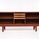 Sideboard with roller shutter doors, Danish, vintage, teak, produced by Dyrlund