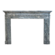 Neoclassical Tuscan fireplace in marble, Italy, 18th century.