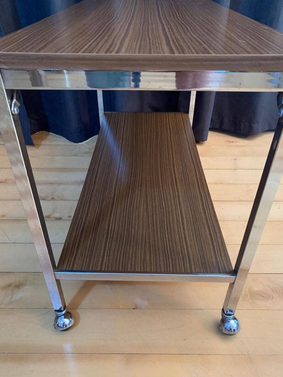 Side table on wheels, 1960s