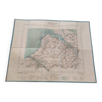 Carte géographique Abbeville 1889