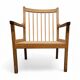 Danish spindle arm chair 1960s