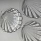 Set 3 vide-poches coquillage en verre