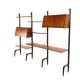 Vintage wall unit with two desks by Louis van Teeffelen for Wébé, 1950s