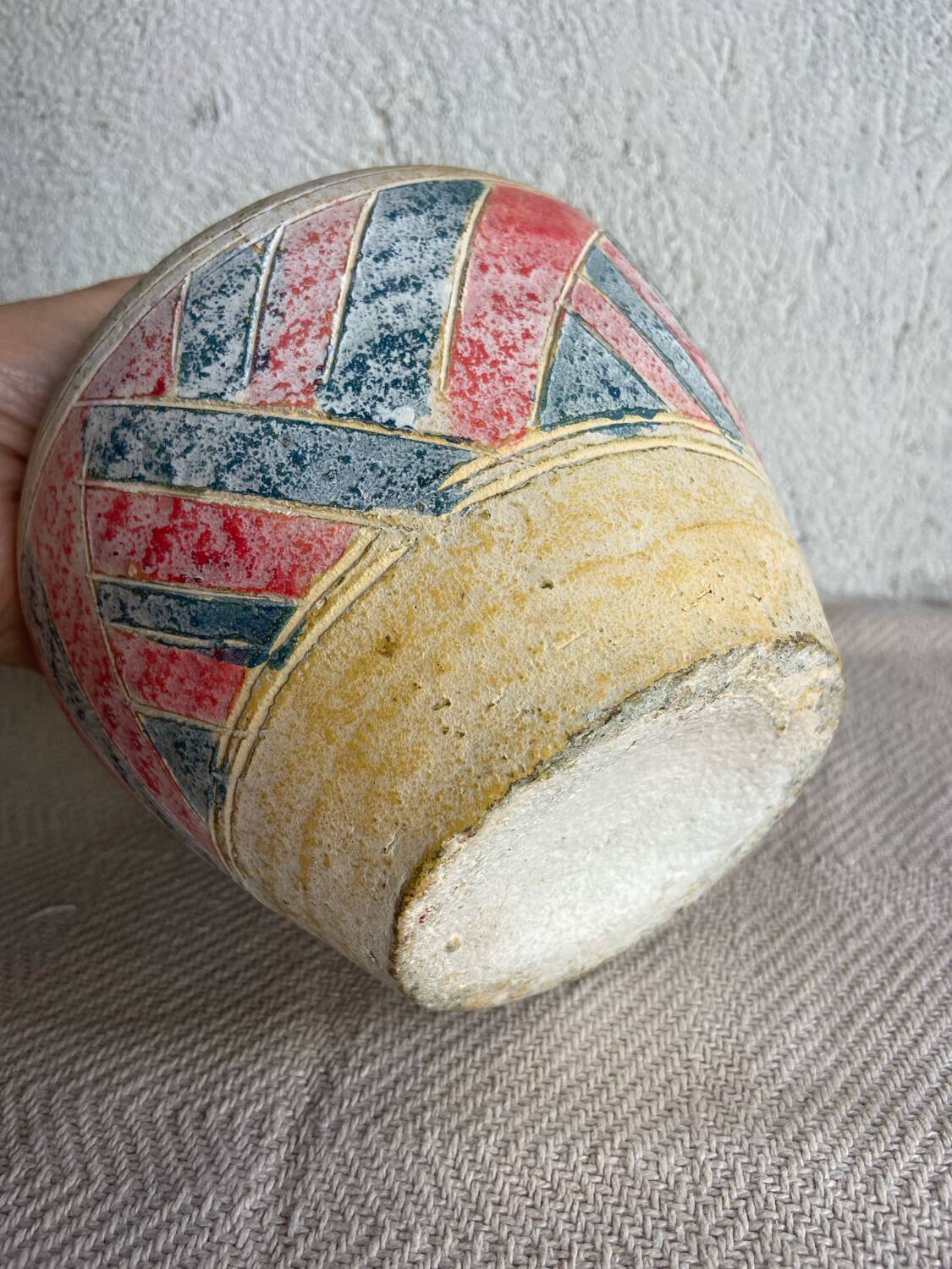 Colorful ethnic vase