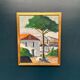 Swedish Oil on Panel – “Tree by the House” by L. Niklasson – Dated 1975 – V