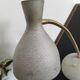 Hammered gray cocotte desk lamp, vintage French, 1940s