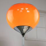 Space Age Orange Flash Floor Lamp from Guzzini, 70s