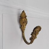 Golden brass wall hook