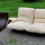 Michel Ducaroy Ligne Roset Marsala model designer sofa and 1970s armchair shell