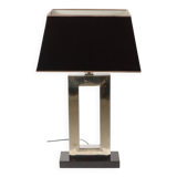 Lampe de table design Eichholtz Arlington en acier inoxydable avec base en granit 72 cm