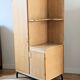 Renovated vintage 1950s oak boarding school wardrobe
