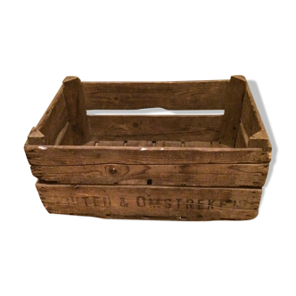 Old wooden storage case
