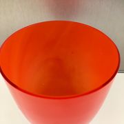 Vase vintage rouge et noir années 70