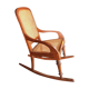 Rocking-chair ancien bois et cannage rotin