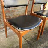 Set of 2 Scandinavian chairs Model 49 by Erik Buch for O.D. Mobler, D