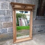 Carved wooden mirror, 168x112 cm