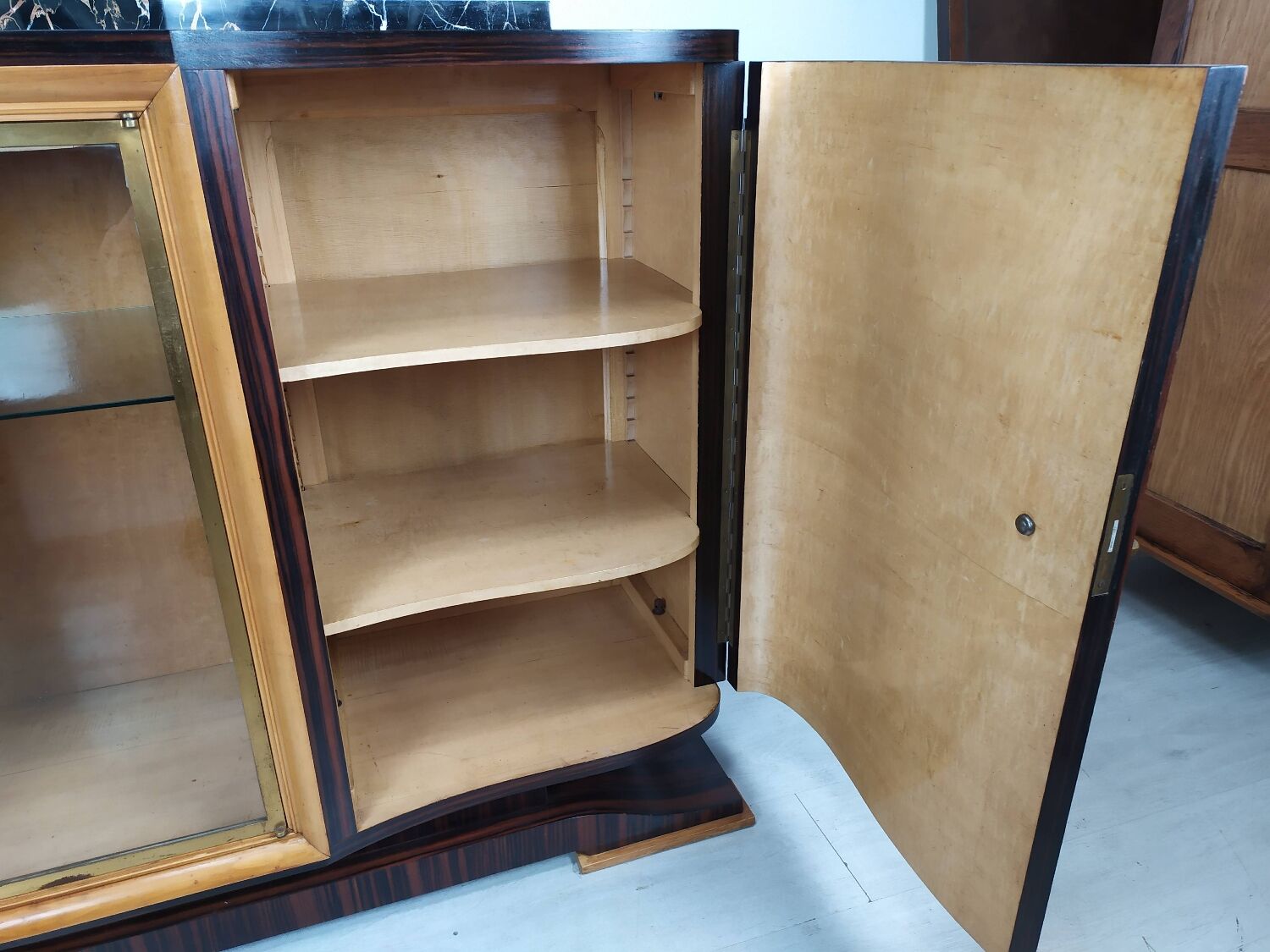 Macassar art deco sideboard