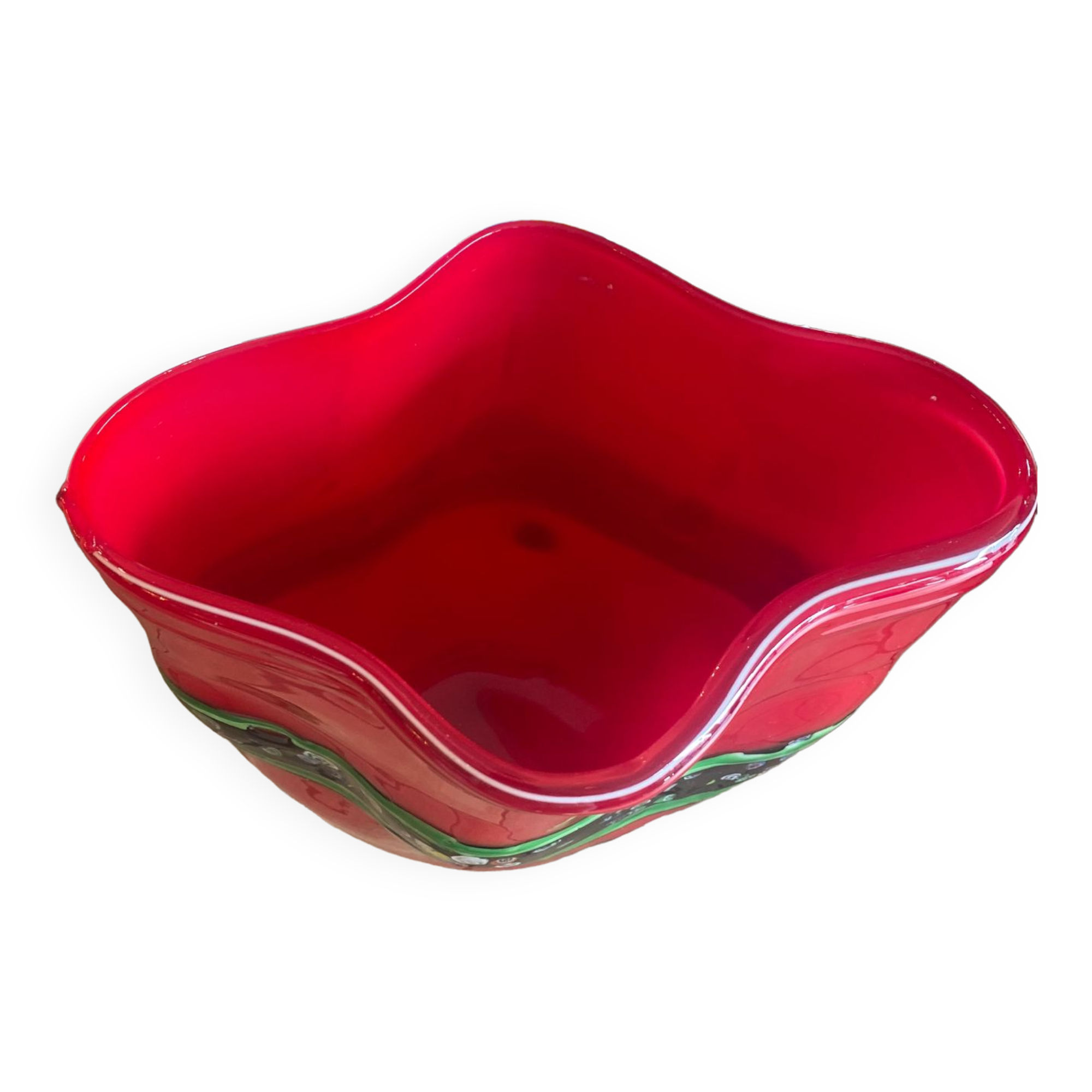 Murano blown glass vase