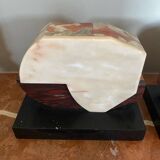 Pair of luxury art deco marble bookends