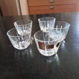 5 Verres cristal neufs