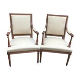 Pair of armchairs of style Louis XVI