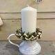 Picnic candle holder XIXth white