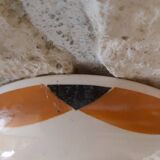 Round flat on Piedouche compotier Badonviller model Henri