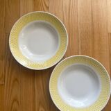 Yellow soup plates