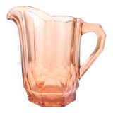 Vintage Pink Glass Pitcher