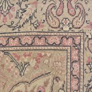 Tapis vintage à motifs floraux, fait à la main, sku698
