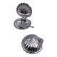 Vintage silver metal shells