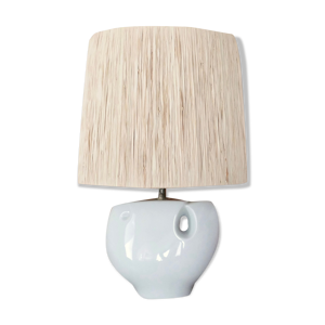 Lampe blanche en porcelaine