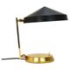 Mid-century table or desk lamp in black brass, Austria, 1960s.