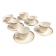Villeroy & Boch 1960 porcelain coffee set of 6 cups and saucers