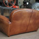 Vintage 3-seater leather club sofa