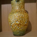 Handmade honey enamel pitcher
