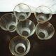 Lot 6 glasses gilding art deco 30/50 years golden circles