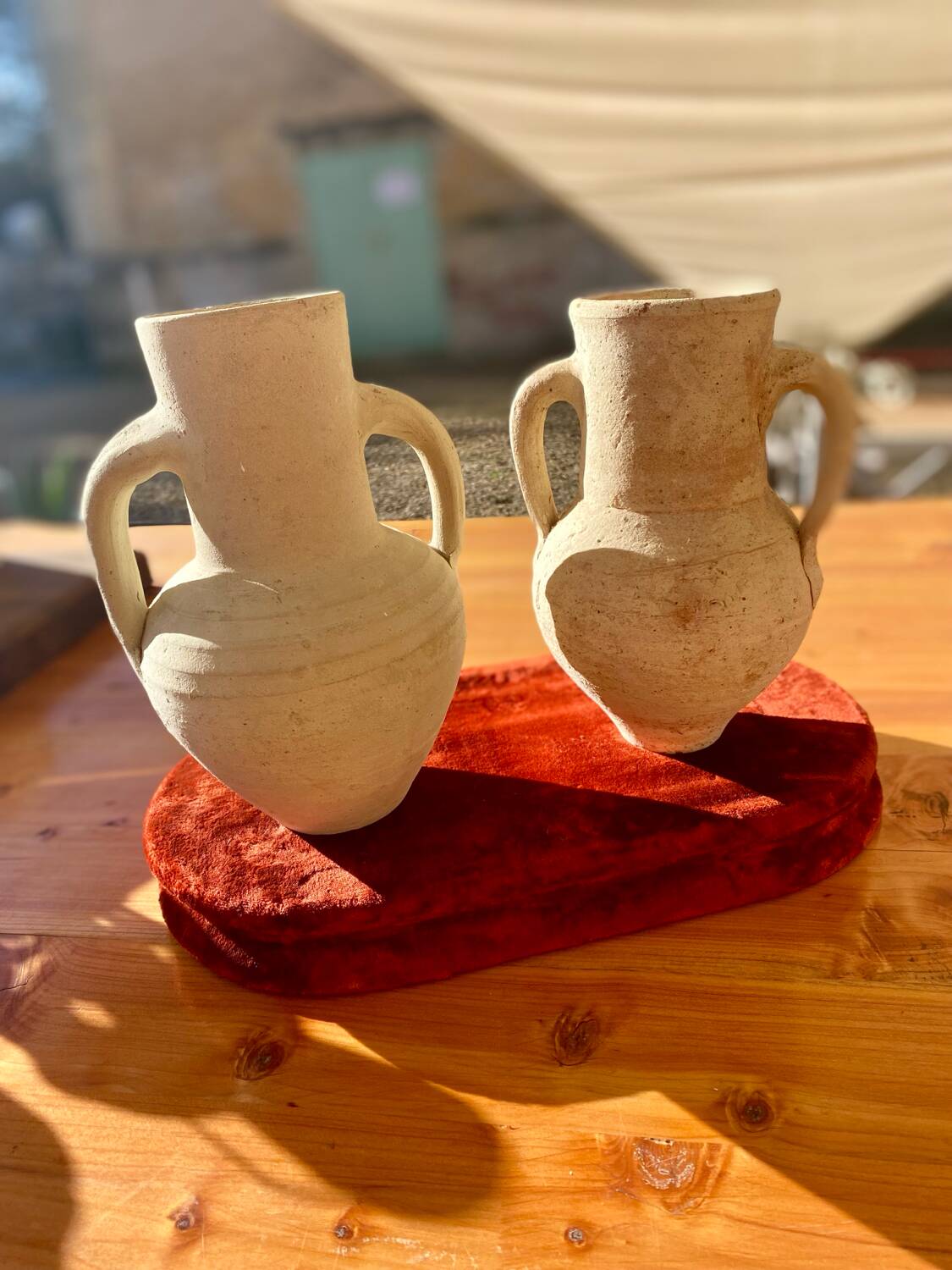Vintage ceramic amphorae