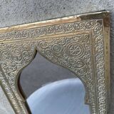 Moroccan brass mirror 19x28cm