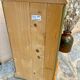 Pine bedside table with a green and raw wood makeover