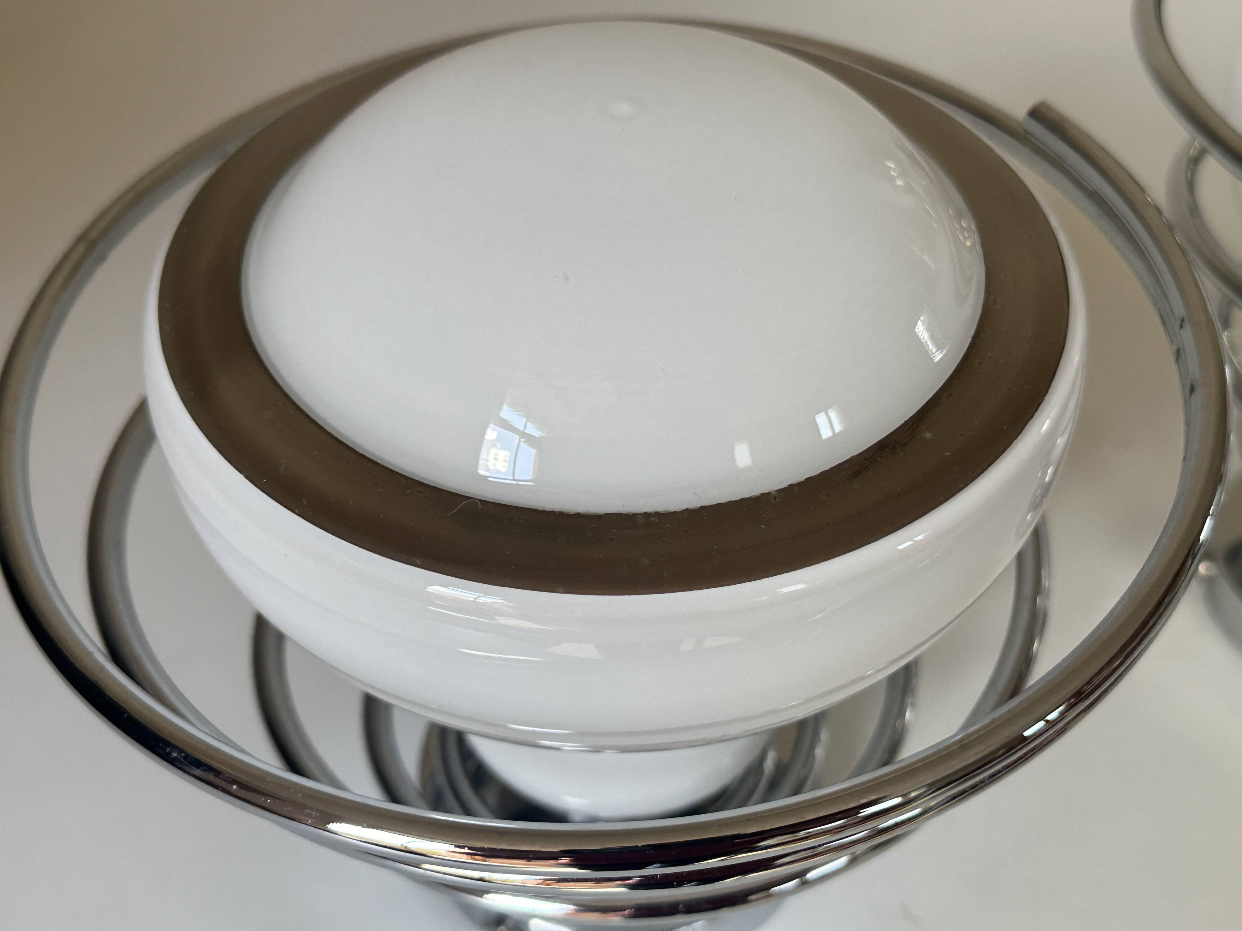 Pair of space age wall lights by Delmas from the 70s