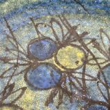 Large studio pottery bowl in modern mid-century Danish style by Bangholm, 1960s.