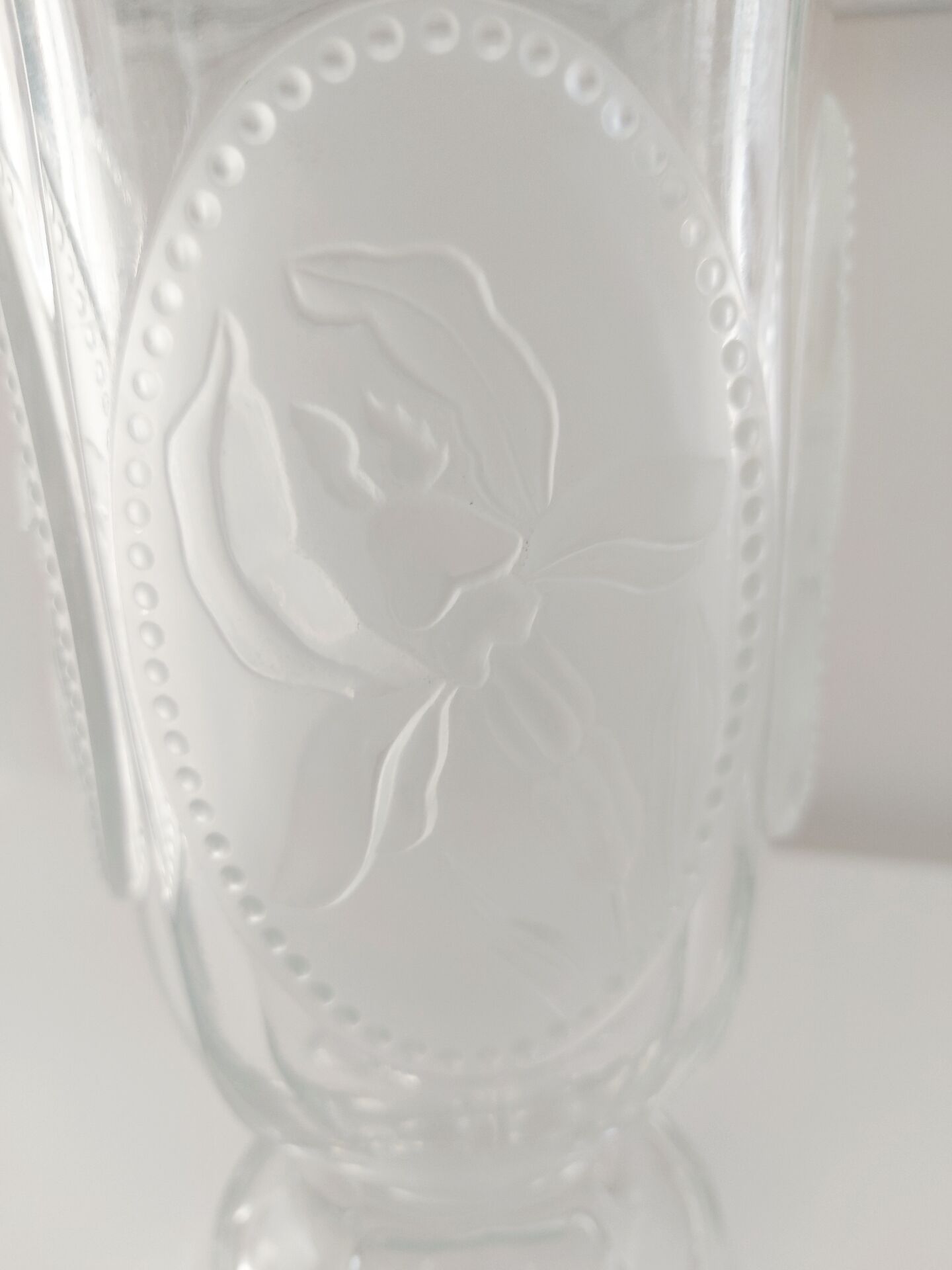 Vintage lead crystal vase from Bohemia